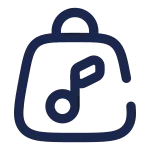 Bag Music SVG Icon